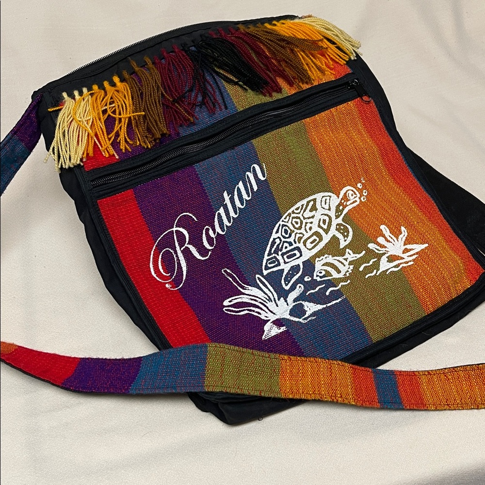 Colorful Fringed Crossbody/Messenger Bag